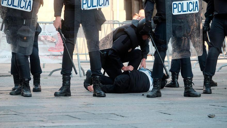 Las Unidades de Intervención Policial se desplazan a Santiago desde A Coruña o Vigo cuando son requeridas. Foto: ECG