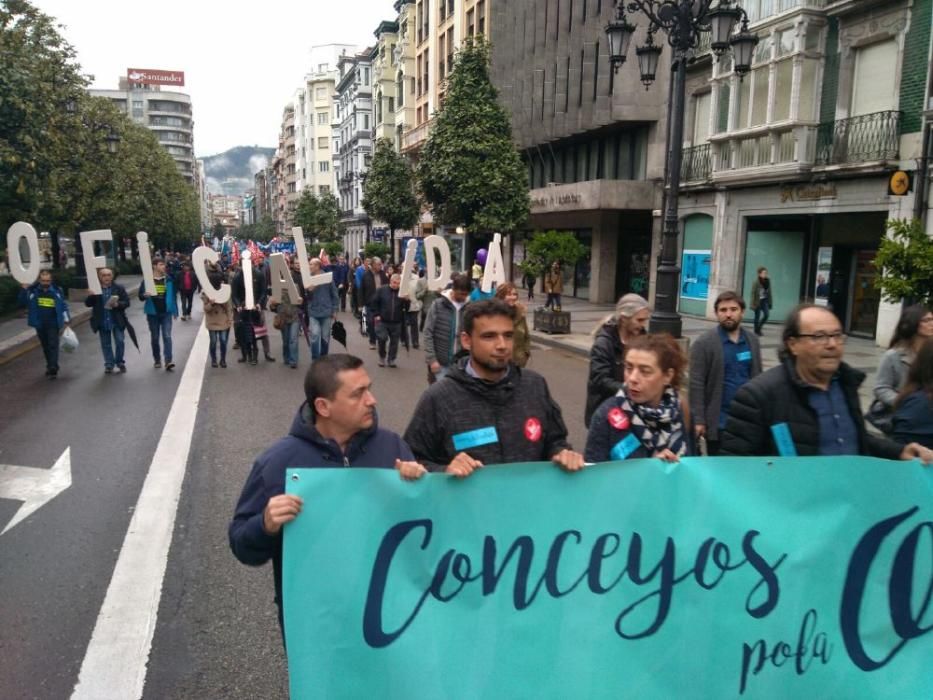 Manifestación por la oficialidad del Asturianu