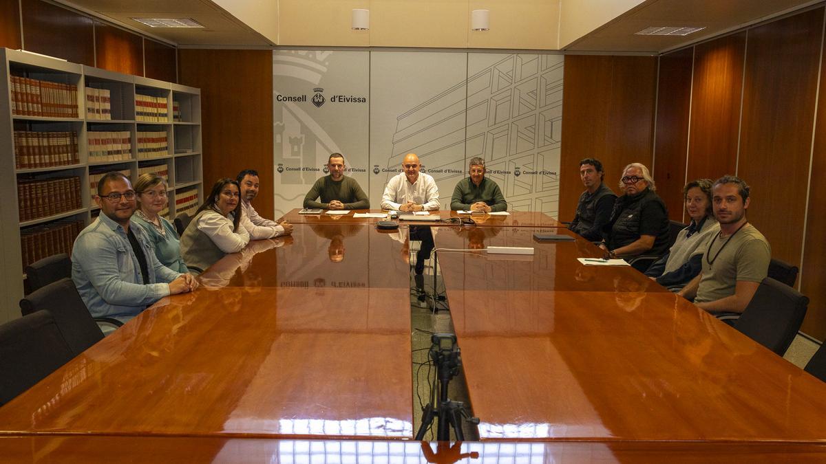 Reunión en el Consell de Ibiza.