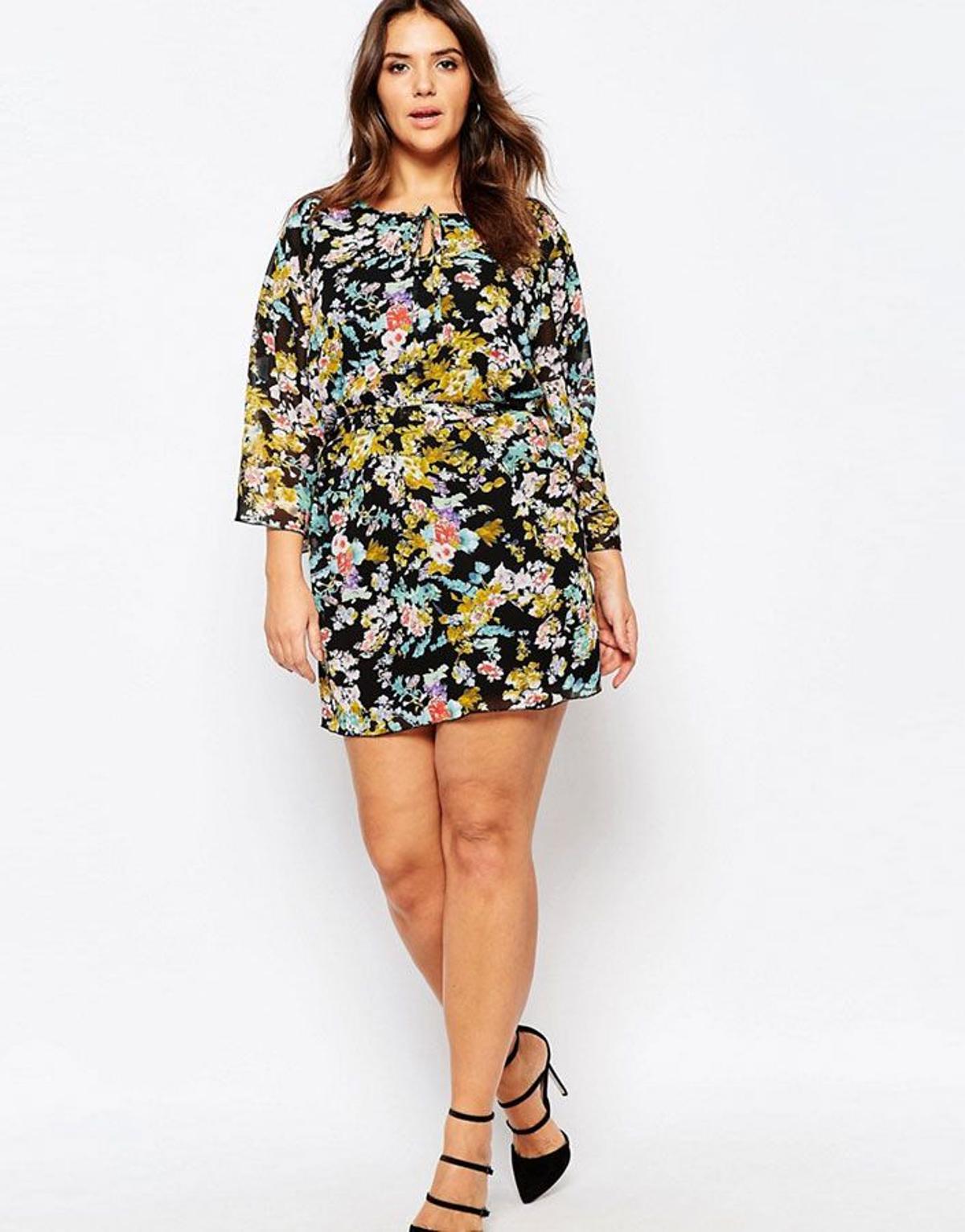 Vestido de flores, Asos Curve