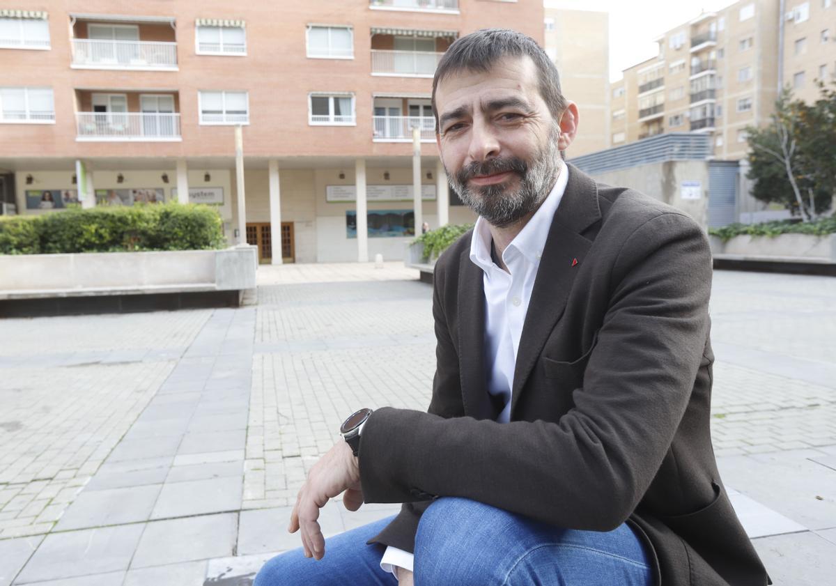 El coordinador general de Izquierda Unida en Aragón, Álvaro Sanz, en una entrevista concedida recientemente a este diario.