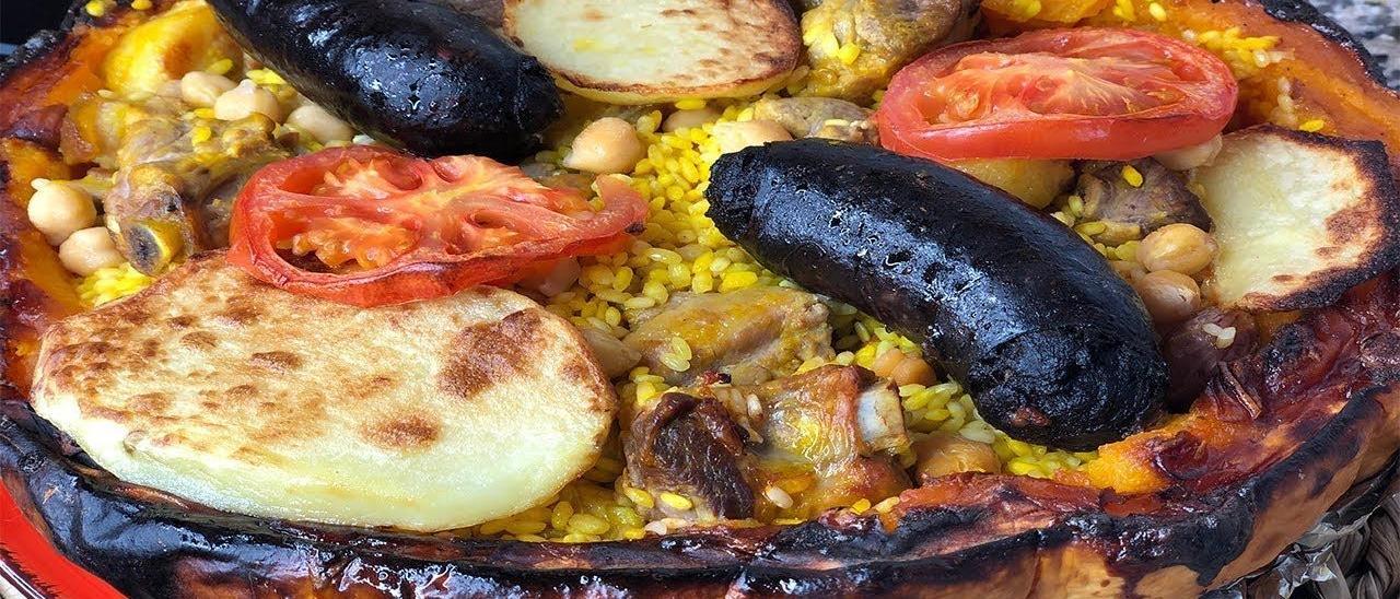 Arroz al horno en calabaza