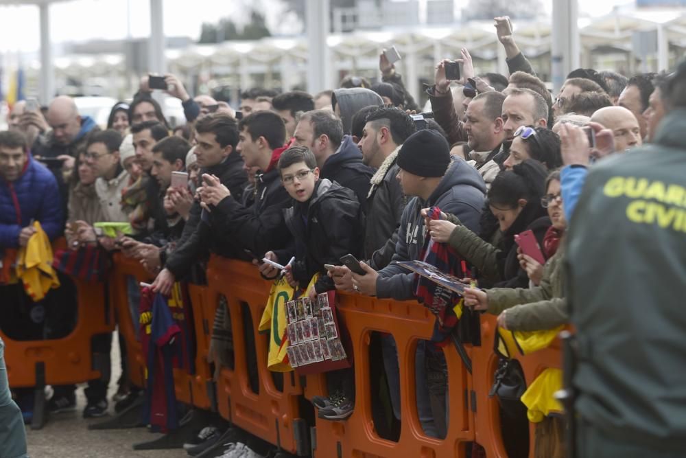 El Barcelona llega a Asturias para su duelo ante el Sporting