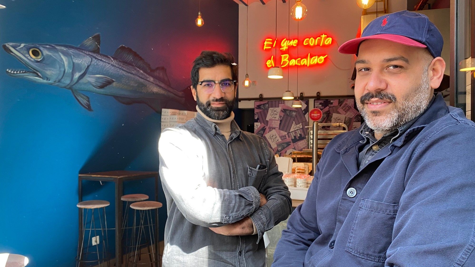 Los hermanos Mani y Magid Alam, de The Fish &amp; Chips Shop