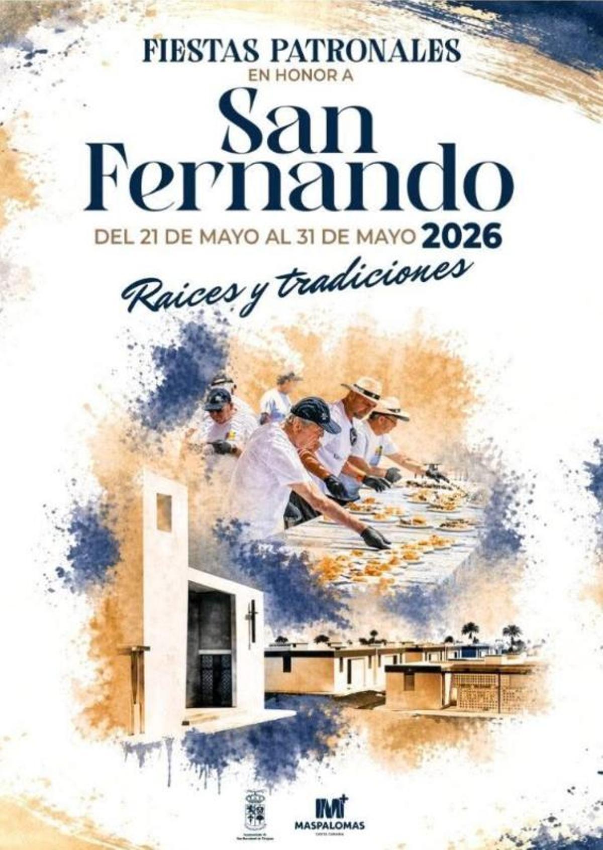Cartel de este año de las fiestas de San Fernando de Maspalomas.