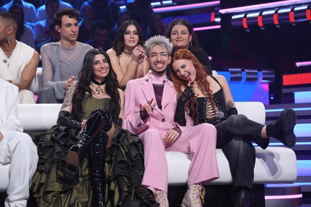 Naiara, Paul Thin y Ruslana, los tres finalistas de 'OT 2023'.