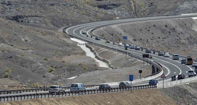 LAS PALMAS DE GRAN CANARIA A 03/07/2017 Apertura al tráfico del último tramo de la primera fase de la carretera de la Aldea. FOTO: J.PÉREZ CURBELO