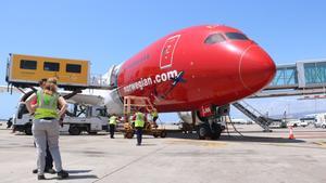 Vuelo inaugural de Norwegian entre Barcelona y Chicago.