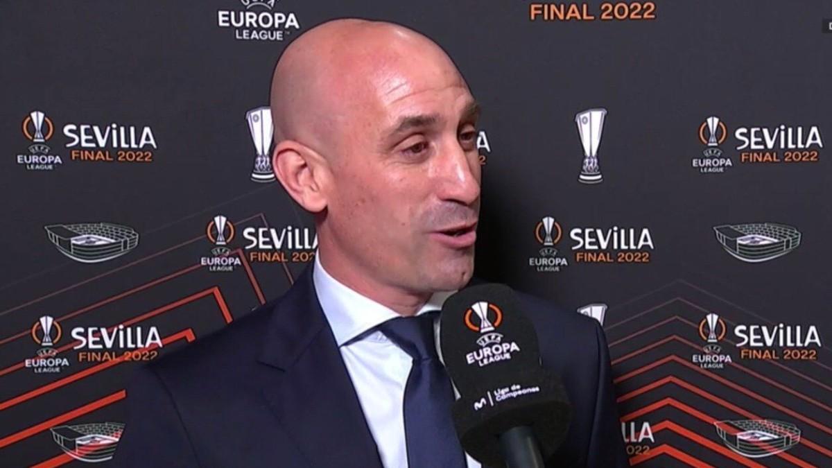 Rubiales, antes de la final de la Europa League