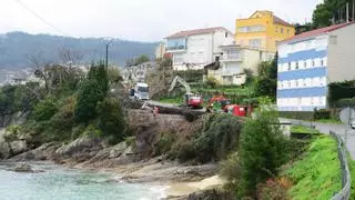Arreglo del vial del puerto de Beluso por riesgo de derrumbe