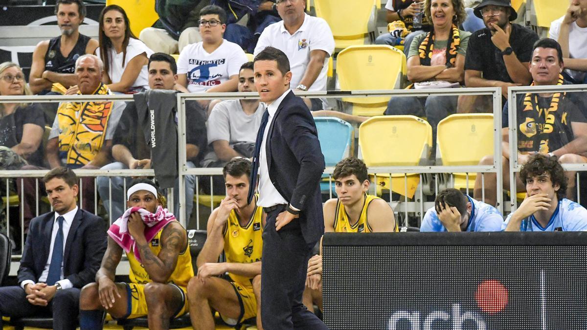 Jaka Lakovic durante el partido del Granca ante el Lenovo Tenerife.