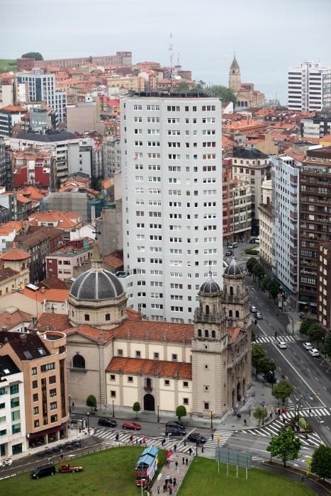 Gijón desde un dirigible