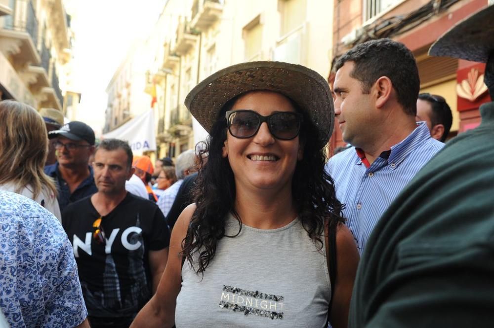 Gran protesta de los agricultores frente a la CHS