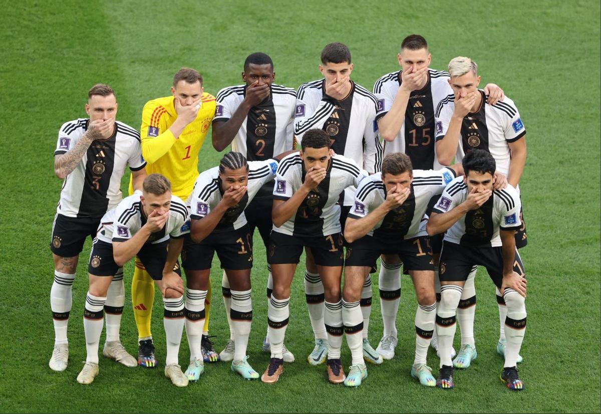 Alemania protesta antes de su partido