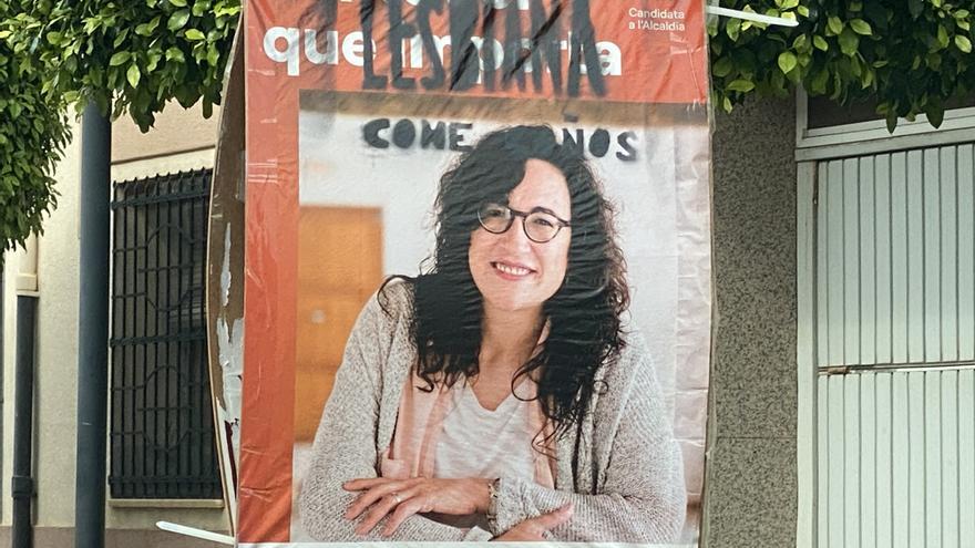 Compromís denuncia pintadas LGTBIfóbicas en los carteles de la candidata a la Alcaldía de Benicarló