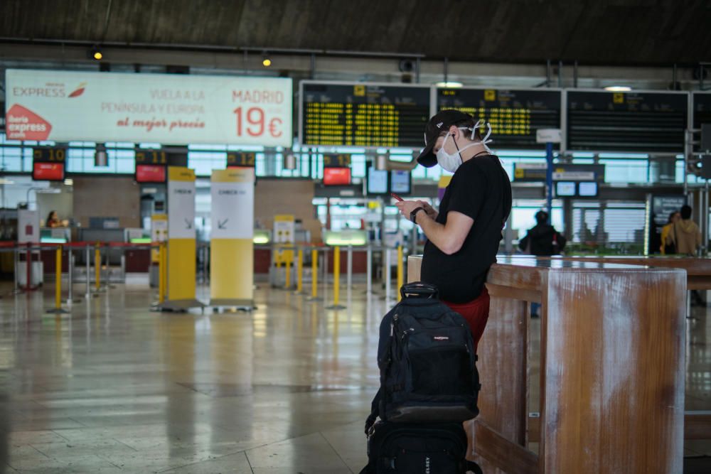 Situación en el aeropuerto de Tenerife Norte.