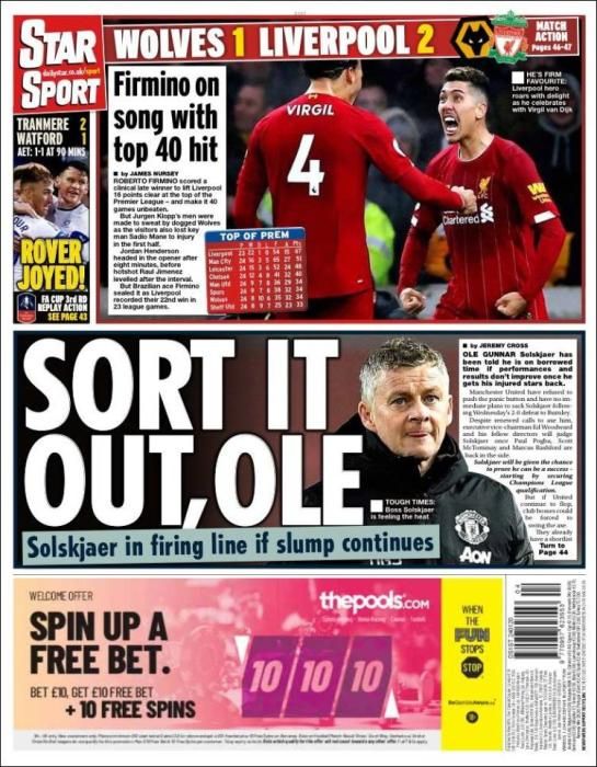 Portada STAR SPORT viernes 24 enero 2020