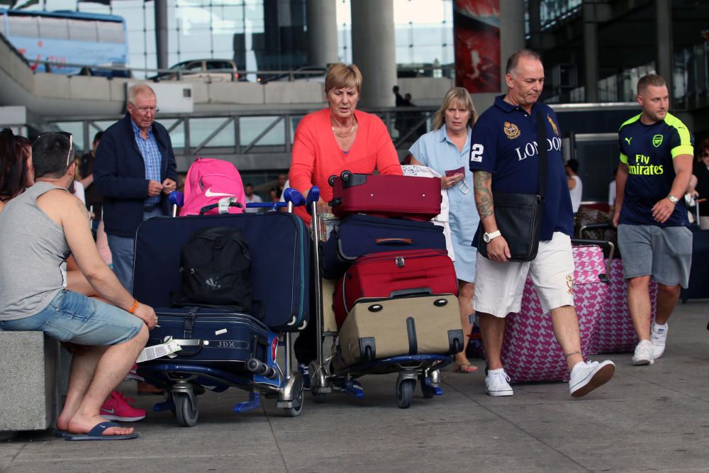 Operación retorno en el aeropuerto de Málaga