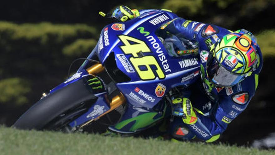 Valentino Rossi, segundo en el GP de Australia.