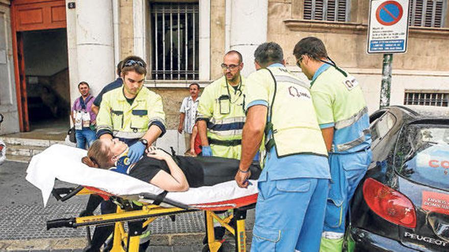 Una herida en accidente en Vía Alemania