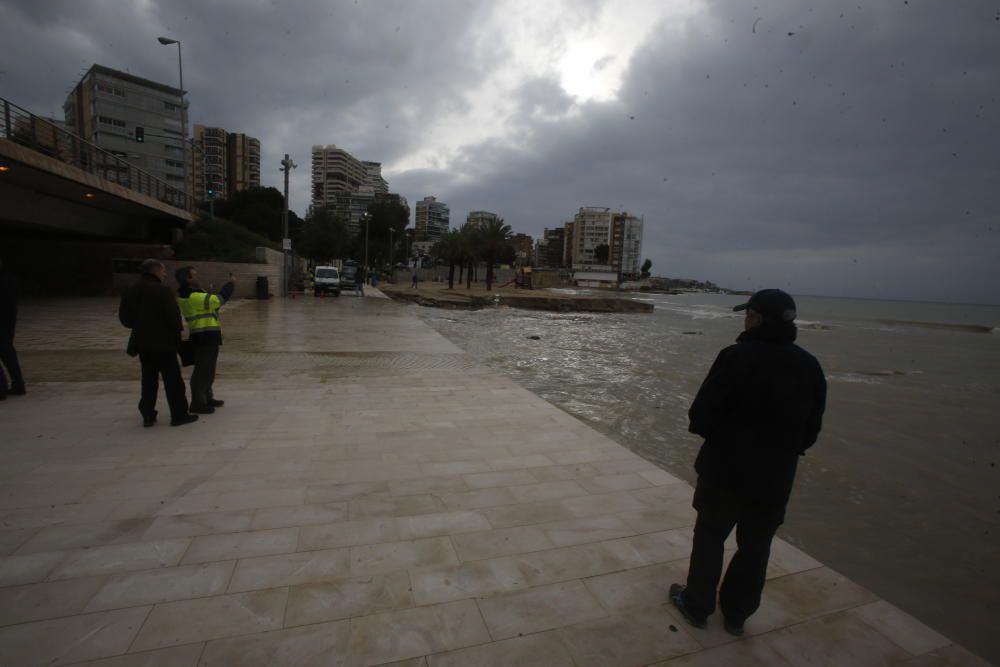 Así ha quedado la zona de la Albufereta tras el aguacero de ayer