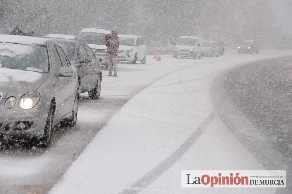 La nieve tiñe de blanco Murcia