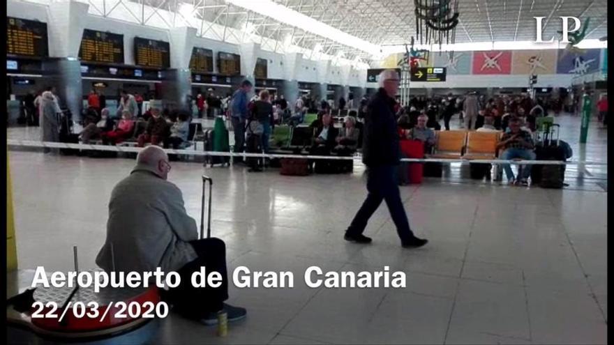 Coronavirus en Canarias | Aeropuerto de Gran Canaria (22/03/2020)