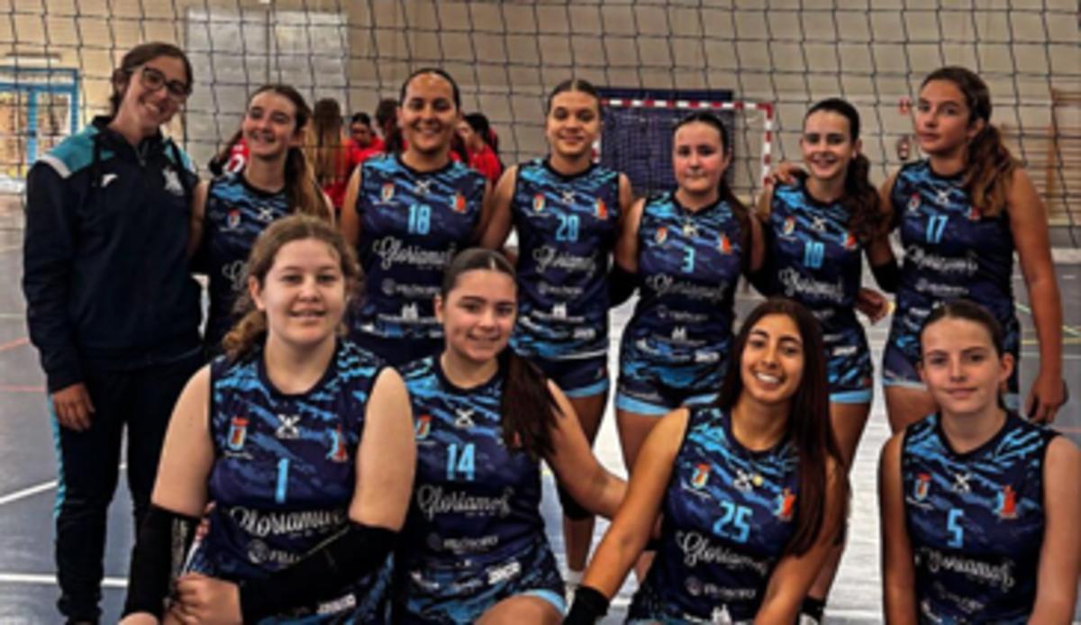 Equipo del Gloriamar Voley Piles en Mutxamel