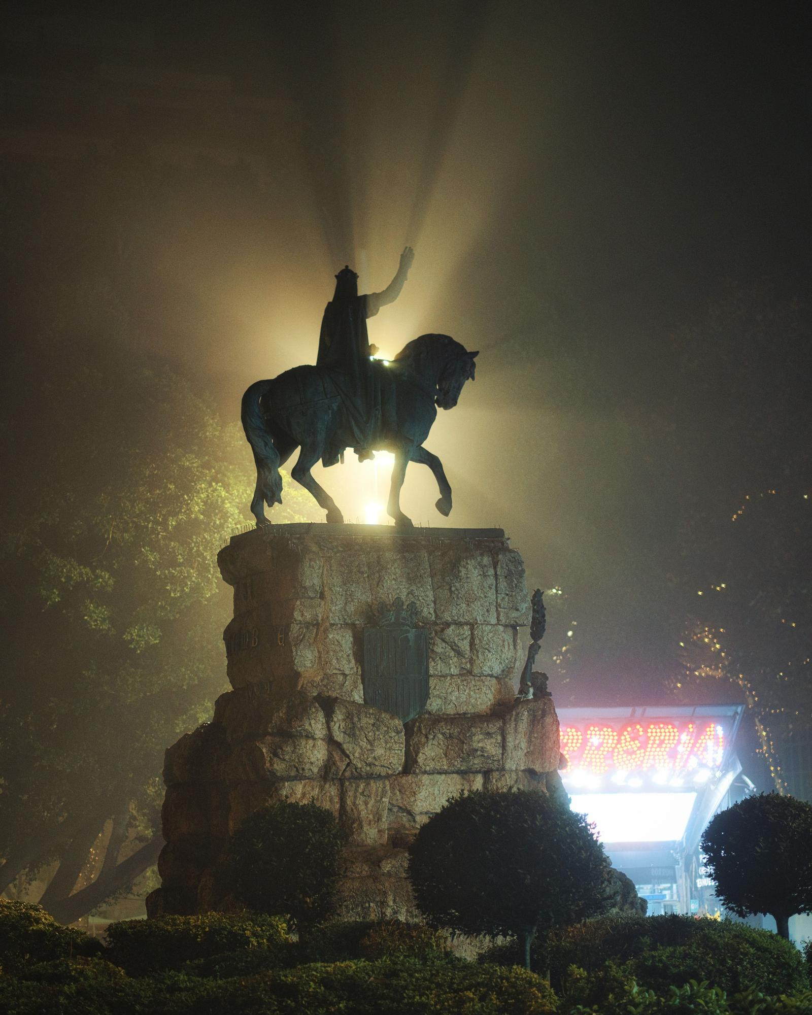 Niebla en Palma durante Nochebuena