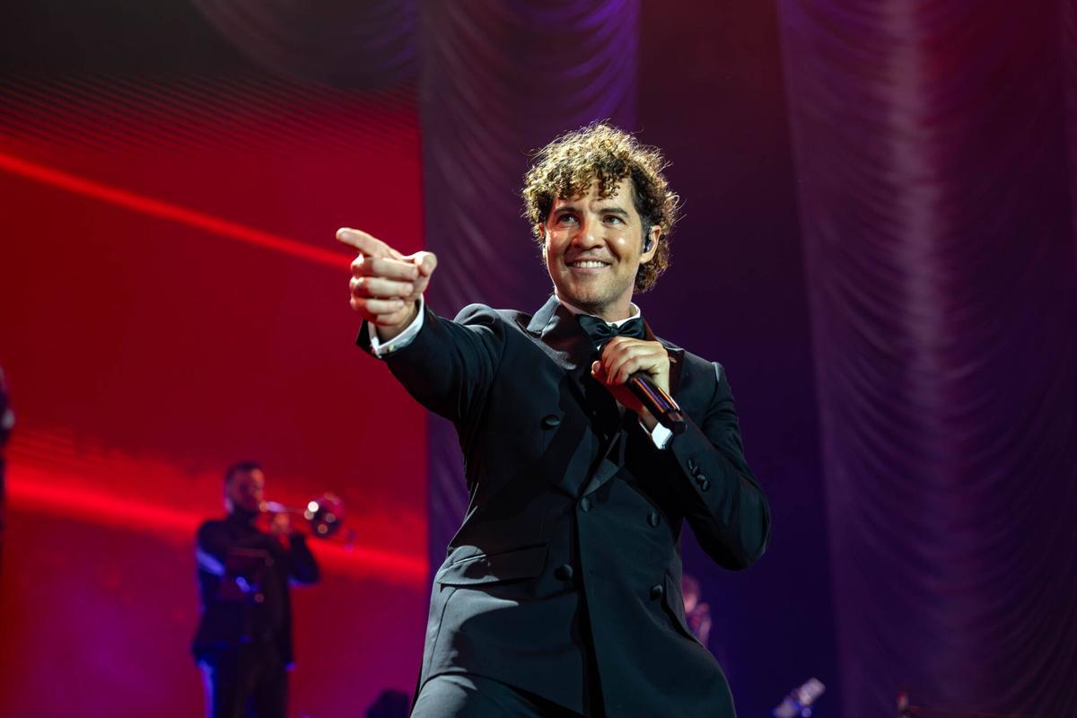 El cantante David Bisbal en el Palau Sant Jordi el año pasado.
