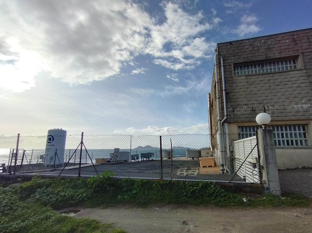 Espacio donde se ubicará la construcción modular en el Centro Oceanográfico de Vigo.