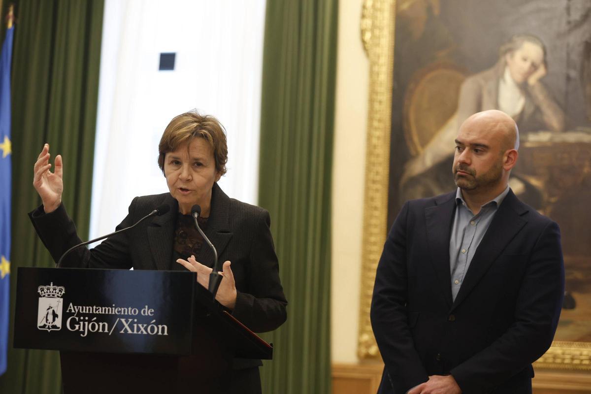 Carmen Moriyón, en el salón de recepciones.