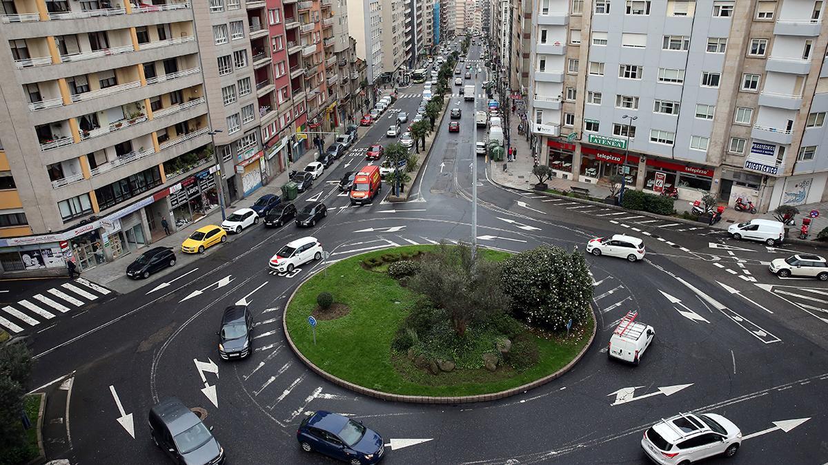 Rotanda de Travesía de Vigo con Jenaro de la Fuente, donde se interceptó a la conductora