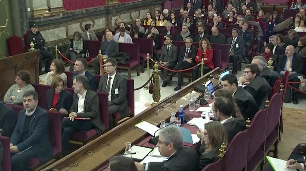 Els acusats del judici del Procés al Tribunal Suprem