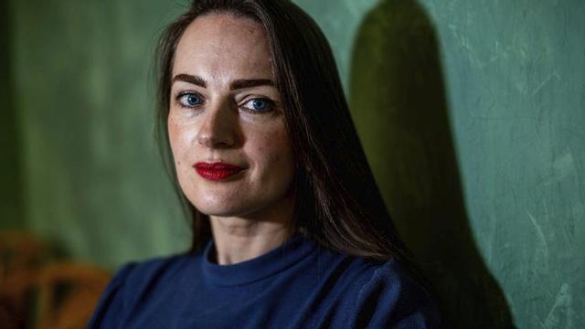 Oleksandra Matviitxuk, premi Nobel i directora del Center for Civil Liberties, a Barcelona. | JORDI OTIX
