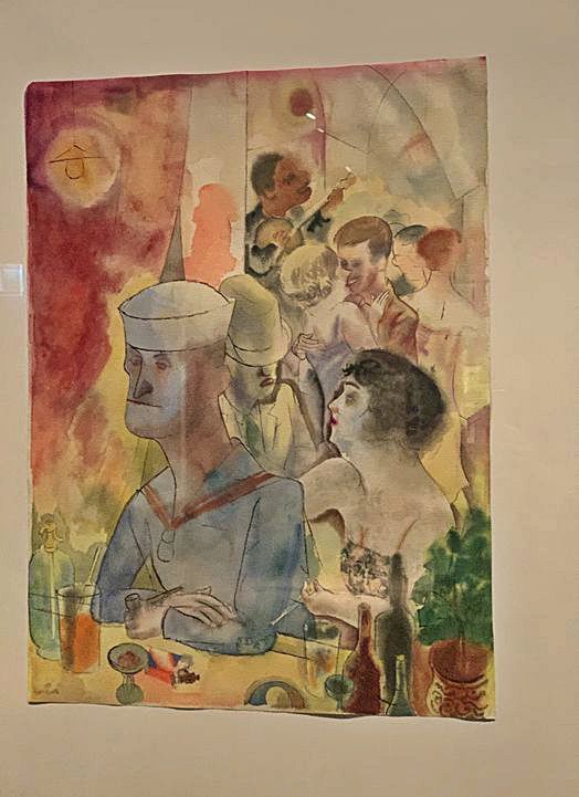  Marinero en un bar de París, George Grosz