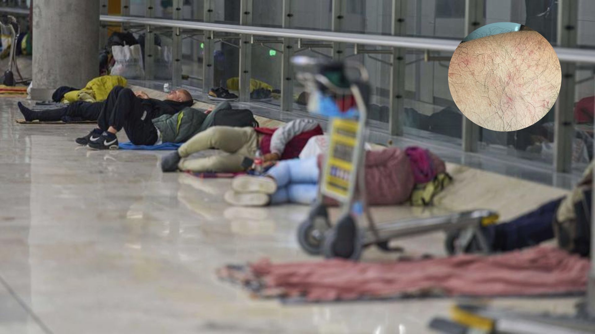 Sin techo viven en el aeropuerto de Málaga