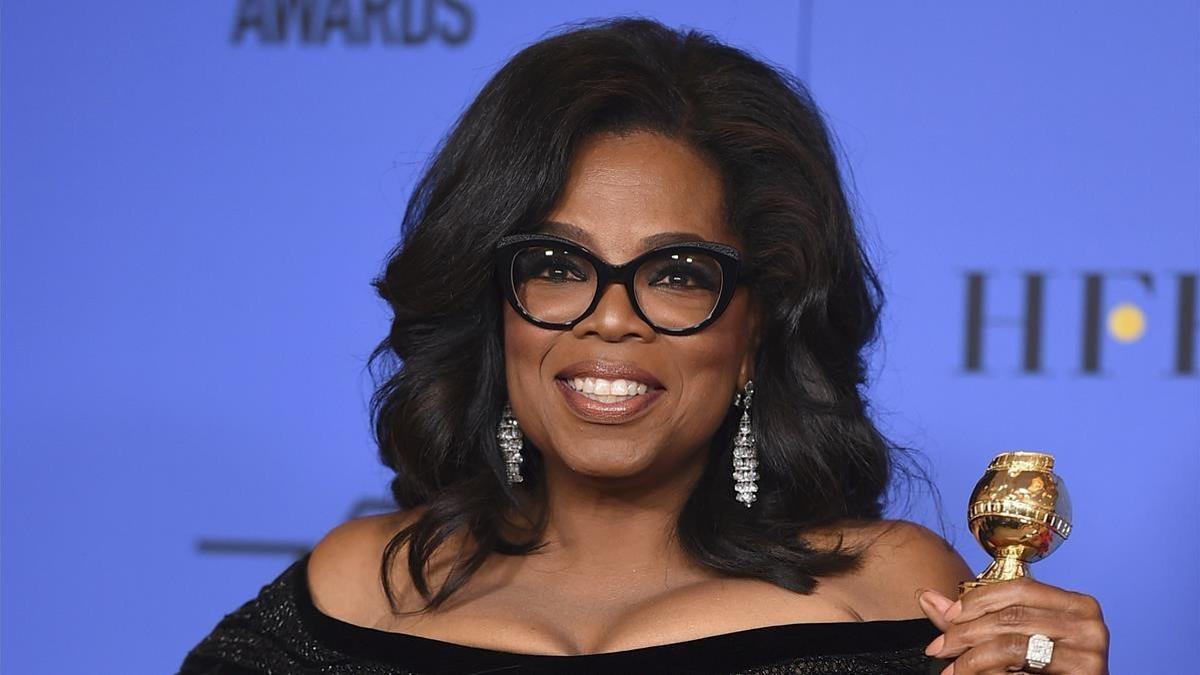 Oprah Winfrey posa en la sala de prensa para la 75a edición de los Globos de Oro el pasado 7 de enero.