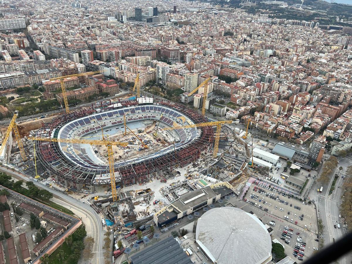 Así están las obras del Spotify Camp Nou Así están las obras del Spotify Camp Nou