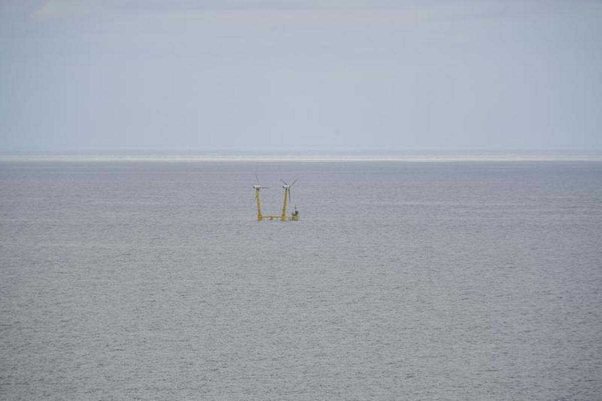 Prototipo de aereogenerador de dos cabezas