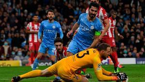 Manchester City - Atlético de Madrid: La parada de Oblak en el Etihad Stadium