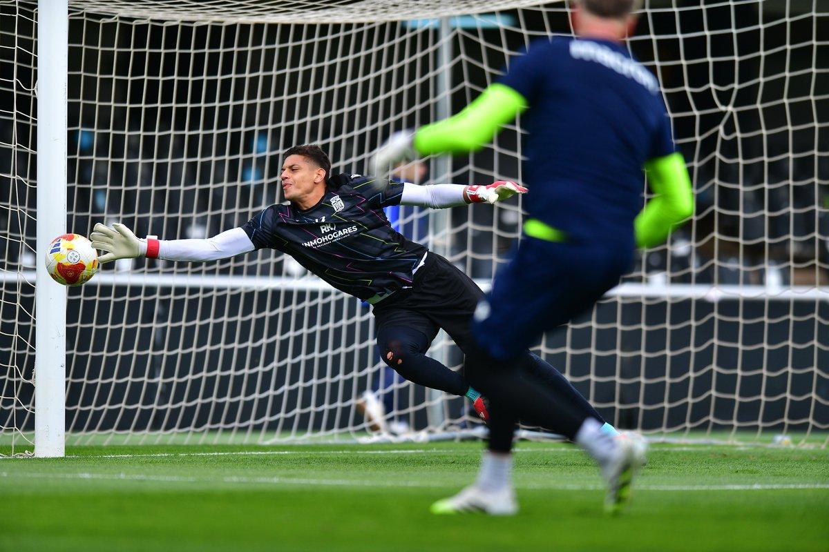 Lucho García, en uno de los entrenamientos