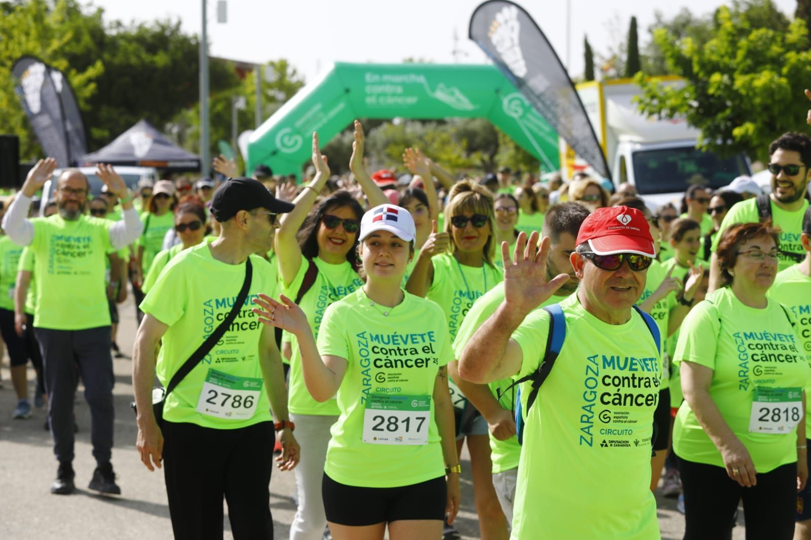 En imágenes | Miles de personas corren contra el cáncer en el Parque del Agua de Zaragoza