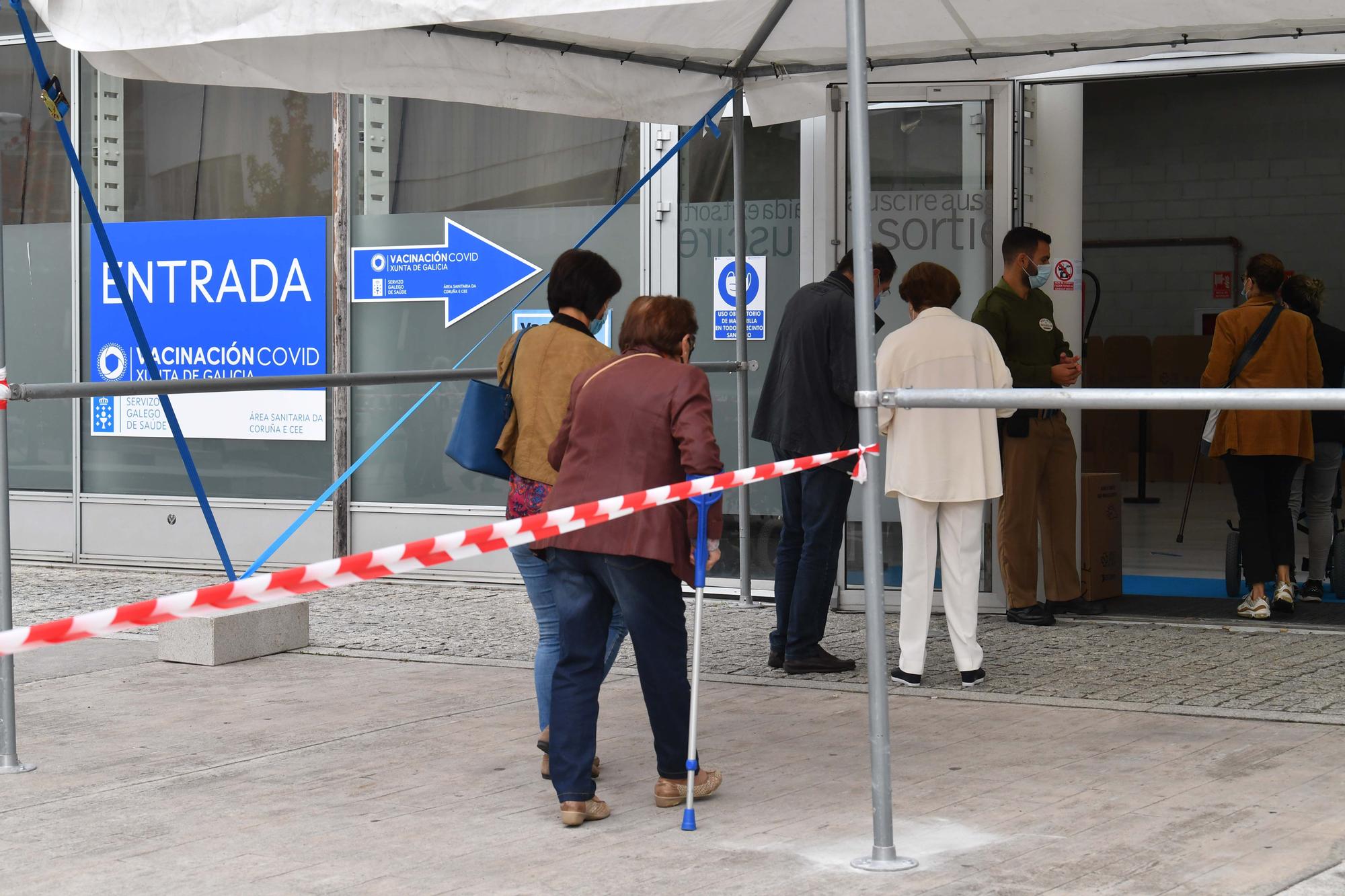 Reabre en A Coruña el centro de vacunación de Exporocoruña