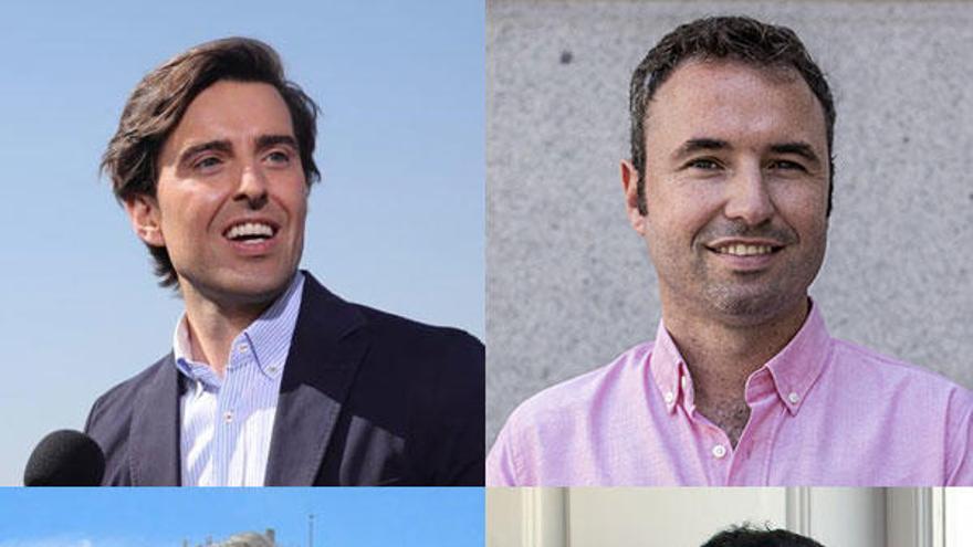 Los candidatos al Congreso por Málaga de PP, PSOE, Ciudadanos y Unidas Podemos.