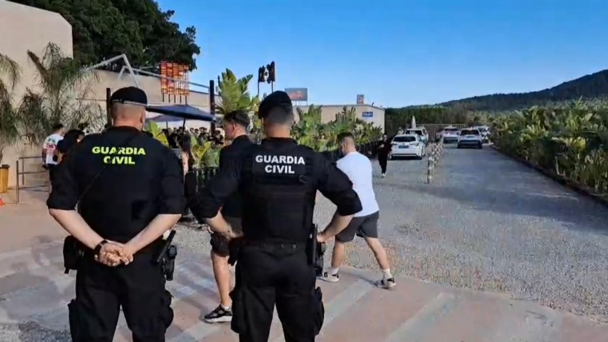 Uno de los operativos en un club de ocio nocturno en Ibiza.
