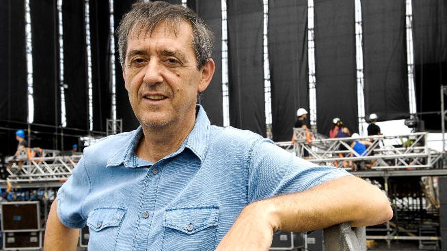 Fernando F. Imaz, ayer, en el anexo del Estadio de Gran Canaria.