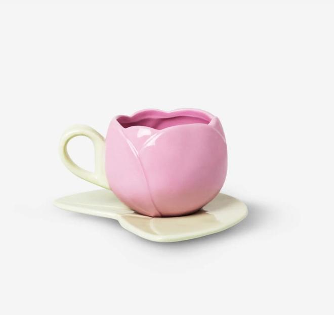 TAZA TULIPÁN ROSA