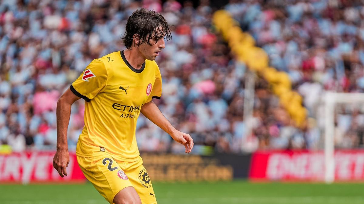 Bryan Gil, durante un partido del Girona