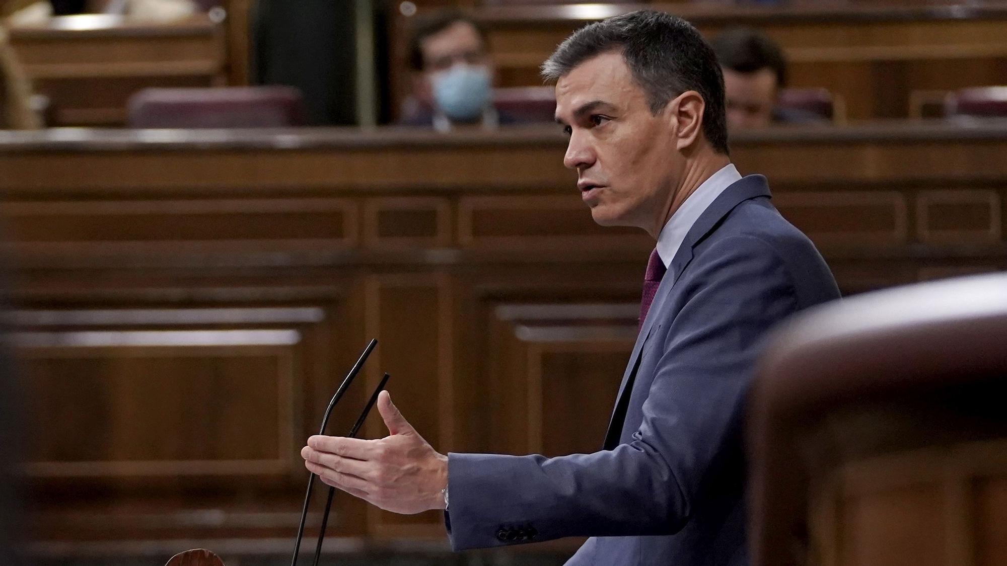 MADRID. 02.03.2022. POLITICA. Comparecencia de Pedro Sánchez en el Congreso de los Diputados para informar sobre la situación en relación con Ucrania. FOTO: JOSÉ LUIS ROCA